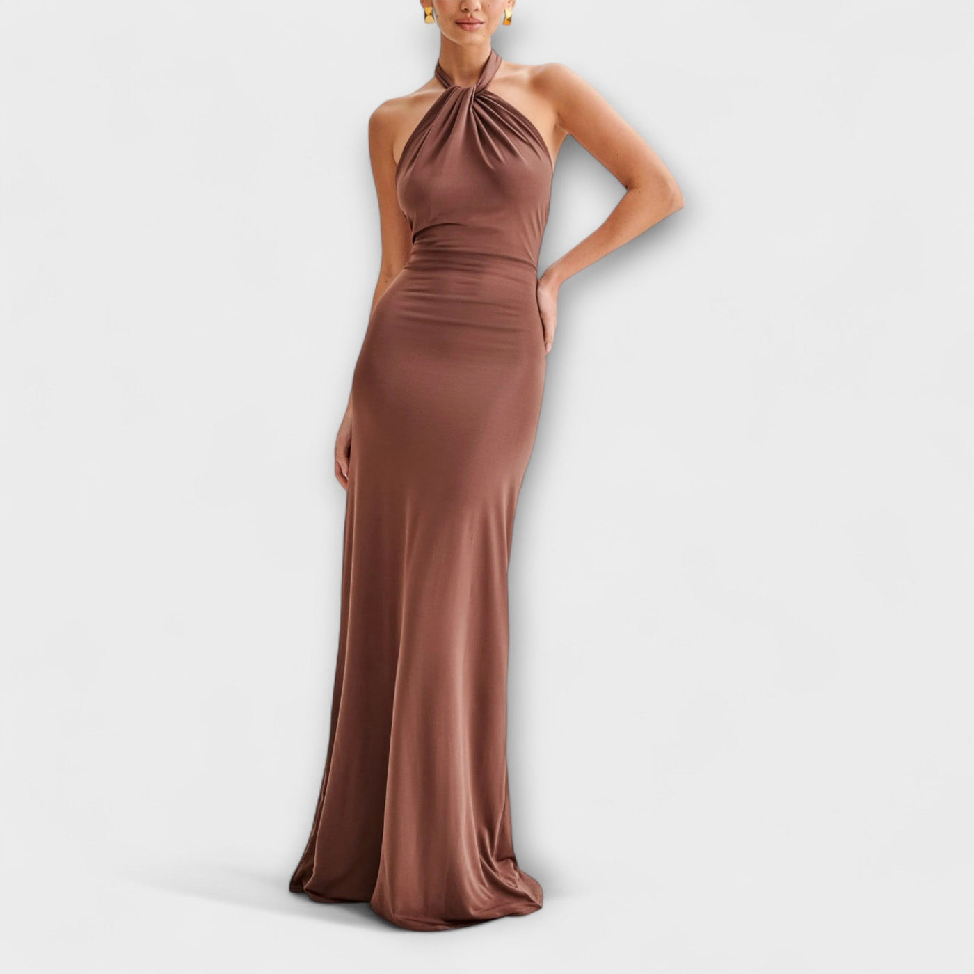 Lagune - Slinky Halter Maxi Kleid